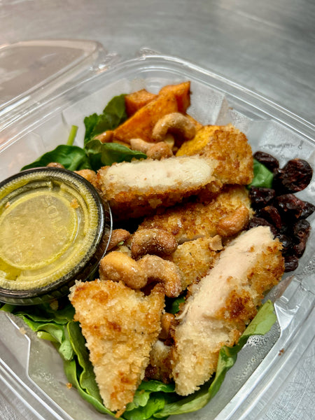 Roasted Butternut Crisp Chicken Salad