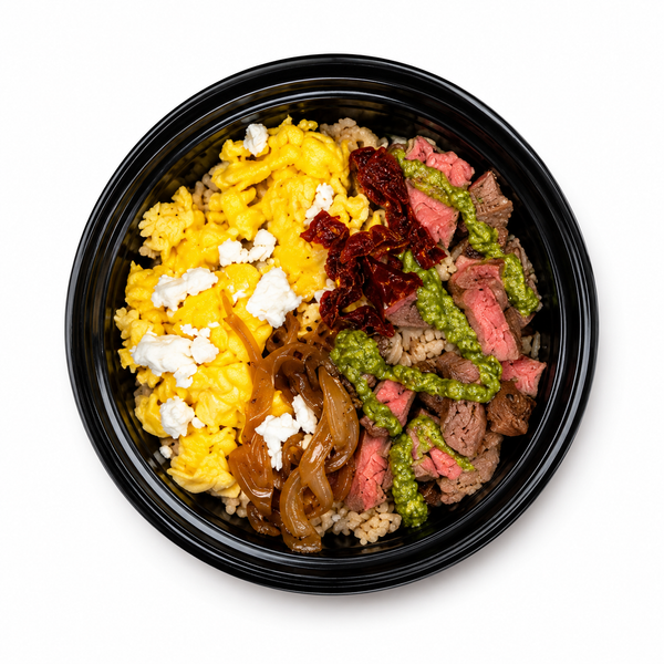 Picanha Steak and Eggs Quinioa Power Bowl