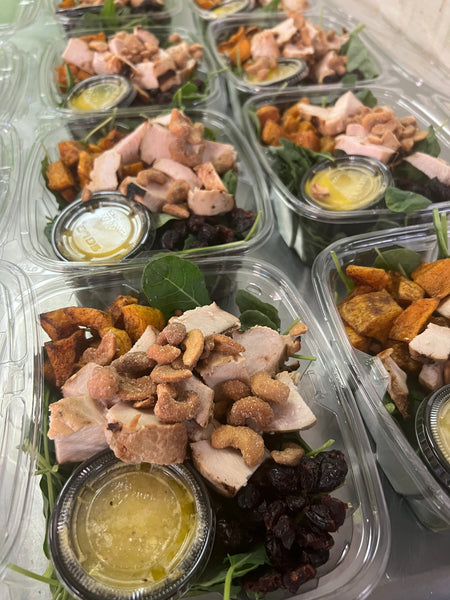 Roasted Butternut Toffee Pecan Kale Salad